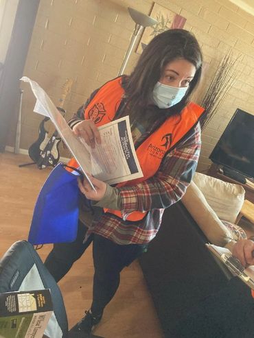 Arizona burn foundation staff member teaching