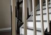 ebony oak staircase with painted rail spindles