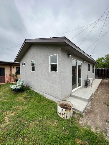 Rear view of Chula Vista adu accessory dwelling unit