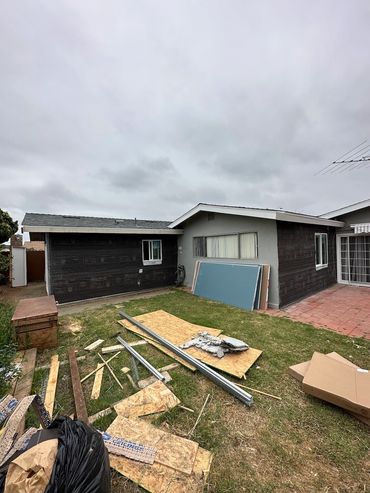 Framing and building paper, ready for stucco accessory dwelling unit Clairemont