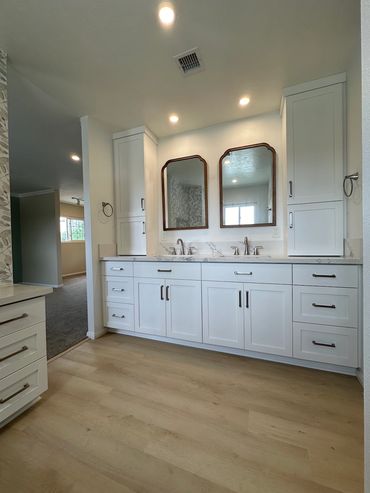 View from bathroom remodeling to master deron with open configuration in Allied Gardens