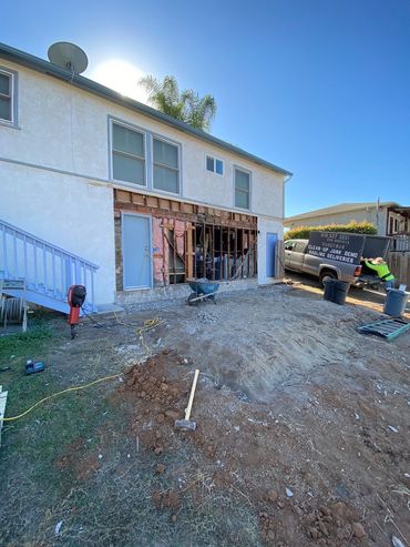 Excavation of foundation for Lemon Grove accessory dwelling unit