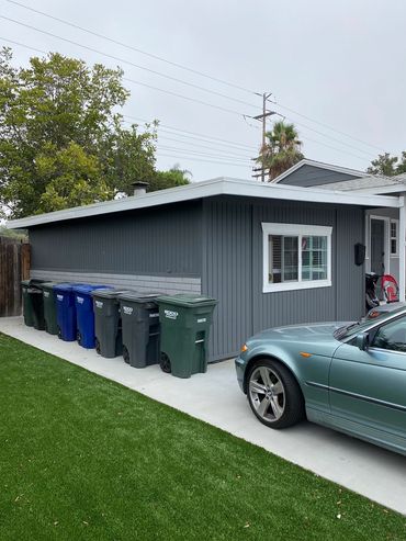 Originally covered carport in La Mesa, CA removed and converted to master suite addition