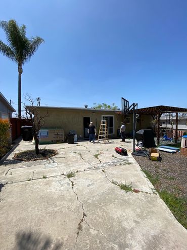 Location of room addition to rear of garage in College area of San Diego