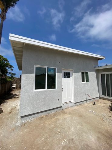 Exterior of completed ADU accessory dwelling unit in Imperial Beach, CA by LZ Construction