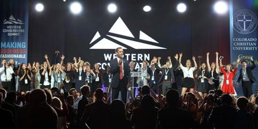 Jeff Hunt speaking at the Western Conservative Summit.