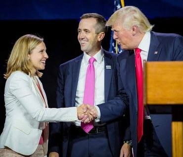 Jeff Hunt and Donald Trump.