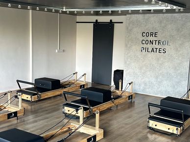 Reformer Pilate class set up in Hertford Studio
