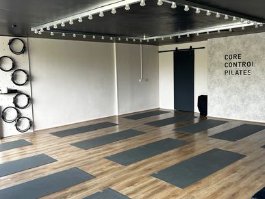 Pilates Mat class set up in Hertford Studio