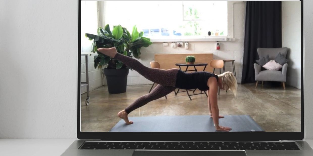 Online pilates instructor on-demand subscriptions 