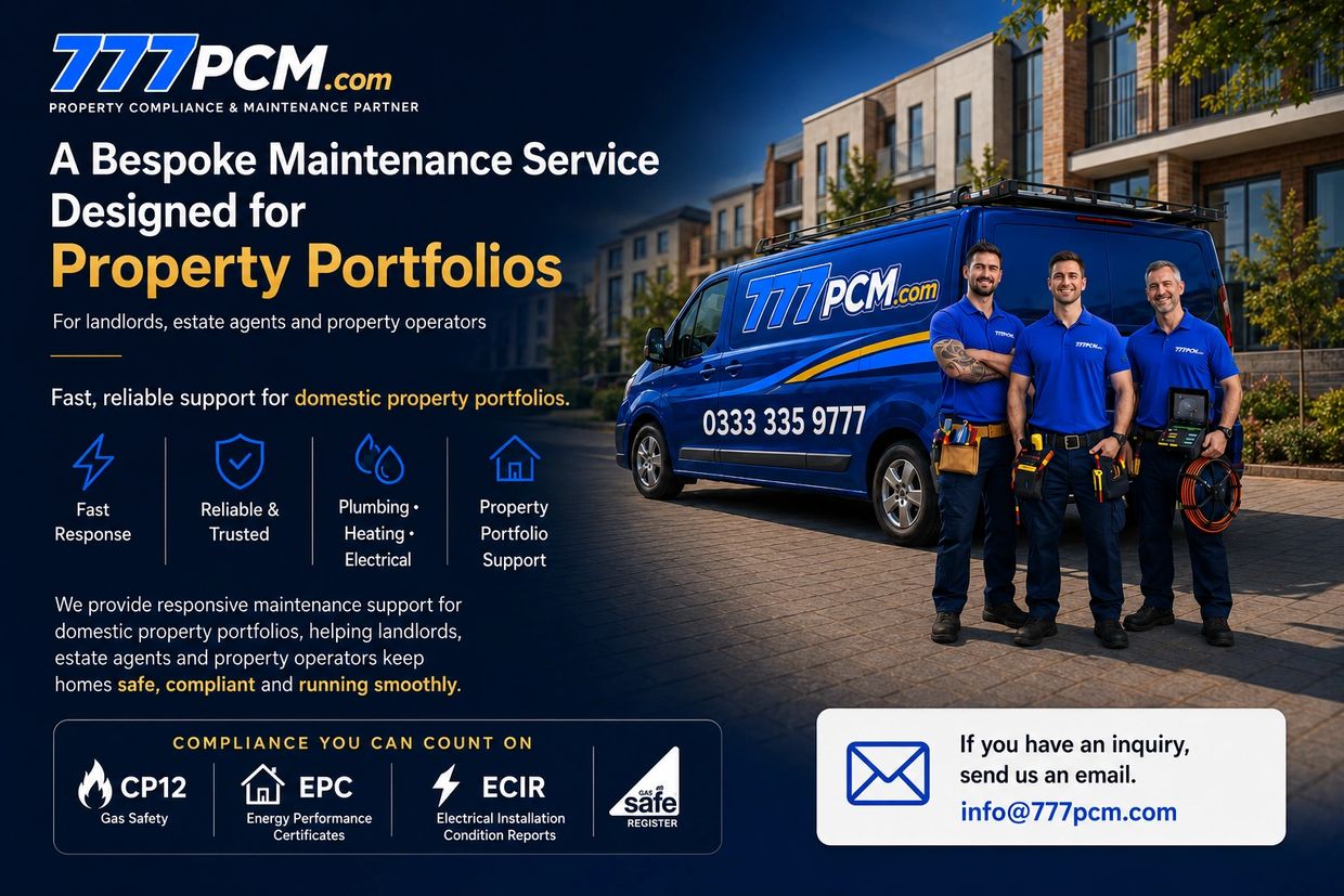 777 PCM bespoke maintenance services for property portfolios