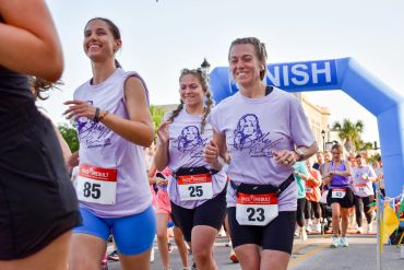 Dolly Run start/finish line