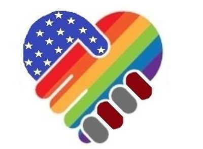 This is our famous copyrighted logo of a colorful heart and us flag imagery