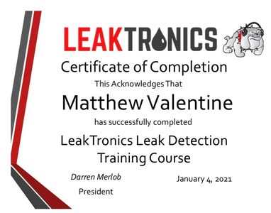 Certified Specialists at Leak Finder Plus