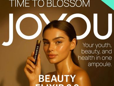 woman chooses Beauty Elixir 2.0 composition peptide collagen 5,000 units vitamin C hyaluronic acid zinc guarantee of beauty skin hair nails joints ligaments vessels beauty from the outside from the inside