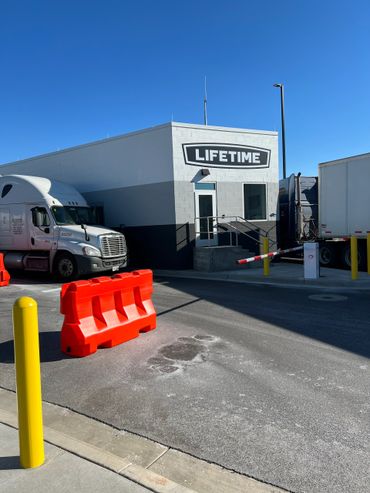 West side of Lifetime Products dispatch building with Daylight Natural 20% installed