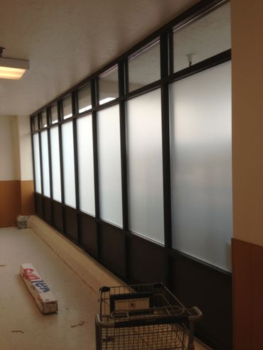 Smiths supermarket in east Salt Lake being filmed in Suntek Matte. Employees break room