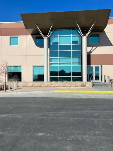 DoTERRA corporate location in American Fork Utah using Suntek DRMDS 7% on security area windows