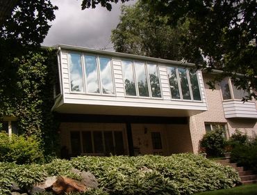 West exposure of home tinted with Suntek SDS 20% which is located in Farmington Utah