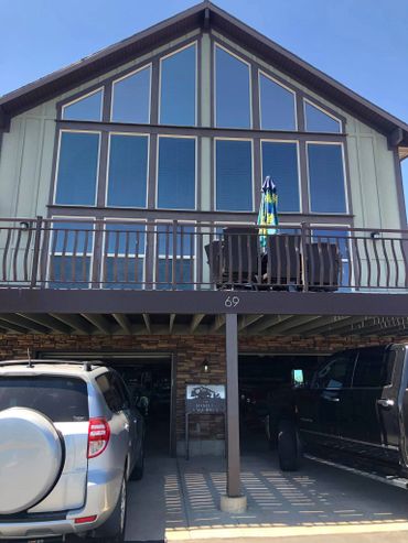 Beautiful home in Idaho on the east shore of Bear Lake using Johnson Films 20% bronze film on tops.