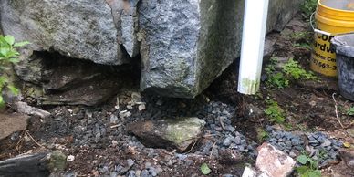 Salem exterior stone foundation leaks and foundation repairs