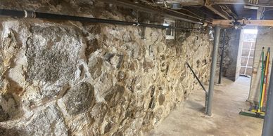 Winchester stone foundation.