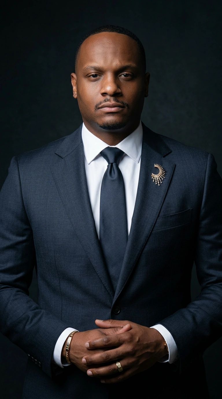 Aaron Tremaine Fennell, Esq., in a navy suit