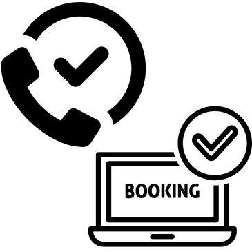 Vegas Throne Rental logo icon in white, featuring a stylized throne chair with a crown on top, stars, and elegant lines forming a circular frame