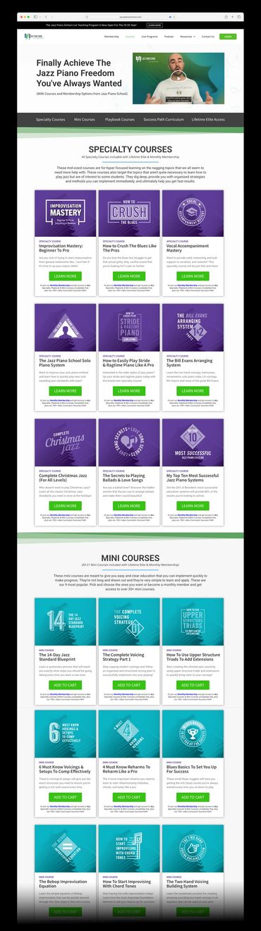 Jazz Piano School Website