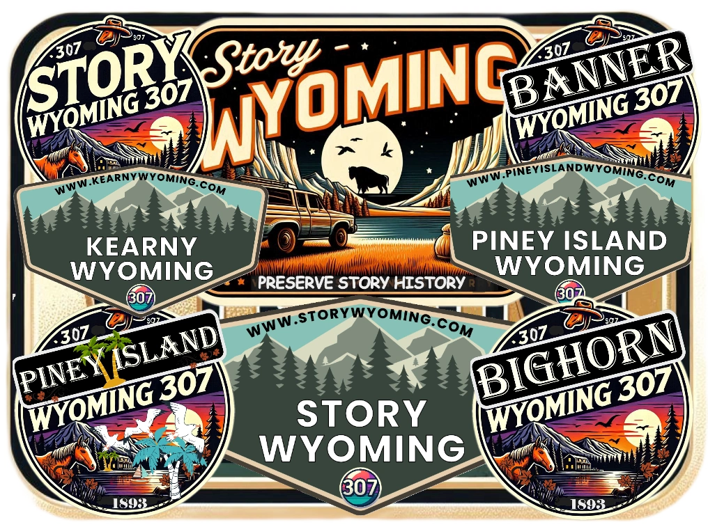 Wyoming .COM domain names NE Story, Banner, Bighorn, Kearny, Piney Island.
