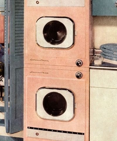 Stack-able, front load washing machines have been in service for many years. Repairing IS Recycling!