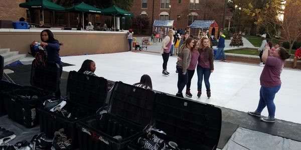 Our skating rink at an event