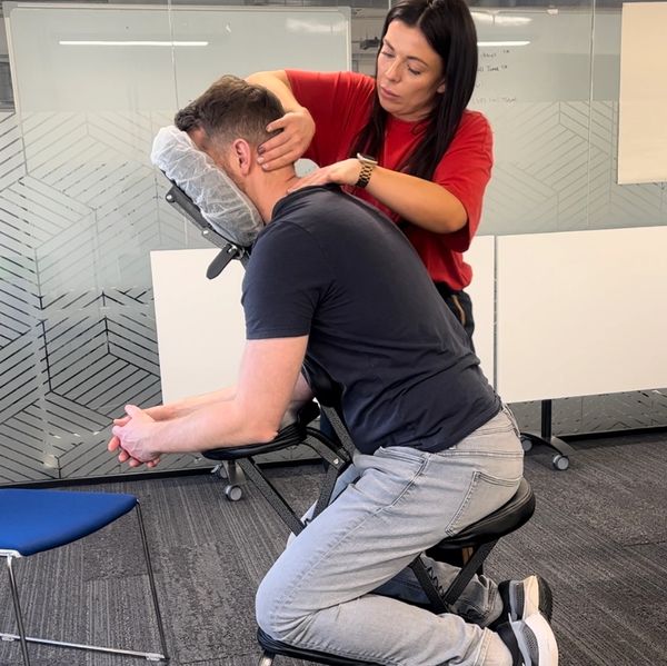 Workplace wellness massage events