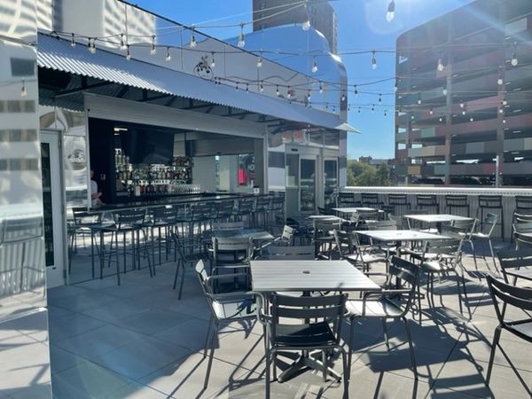 Private rooftop patio