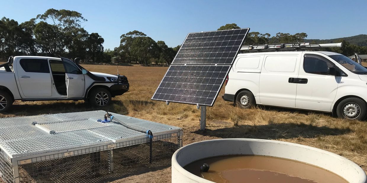 Solar pumping system - Hanging Rock , Victoria
