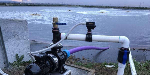 Leachate pumping and aeration
