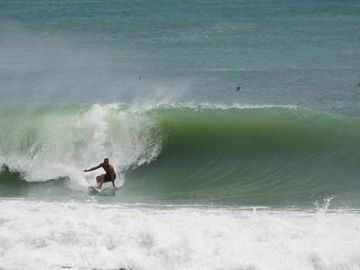 John Casselli of Wave Masters Surf School at Sebastian Inlet. Surf lessons Cocoa Beach
