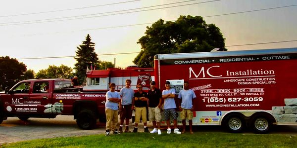 Local Landscape Contractor's Float Attending Alliston Potato Festival Parade in New Tecumseth