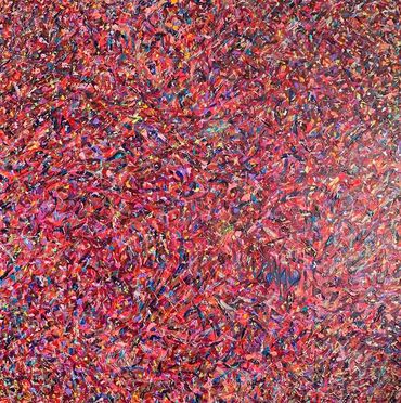 A Symphony of Colours1, acrylic on canvas, 48x48
