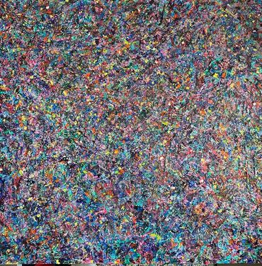 A Symphony of Colours2, acrylic on canvas, 48x48
