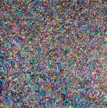 A Symphony of Colours2, acrylic on canvas, 48x48