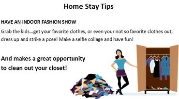 Coronavirus stay home cleaning out closet tip