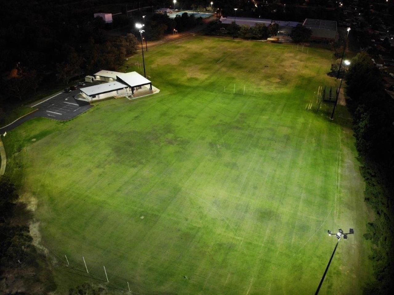 Events - Midvale Junior Football Club Ron Jose Oval and Pavilion under lights.