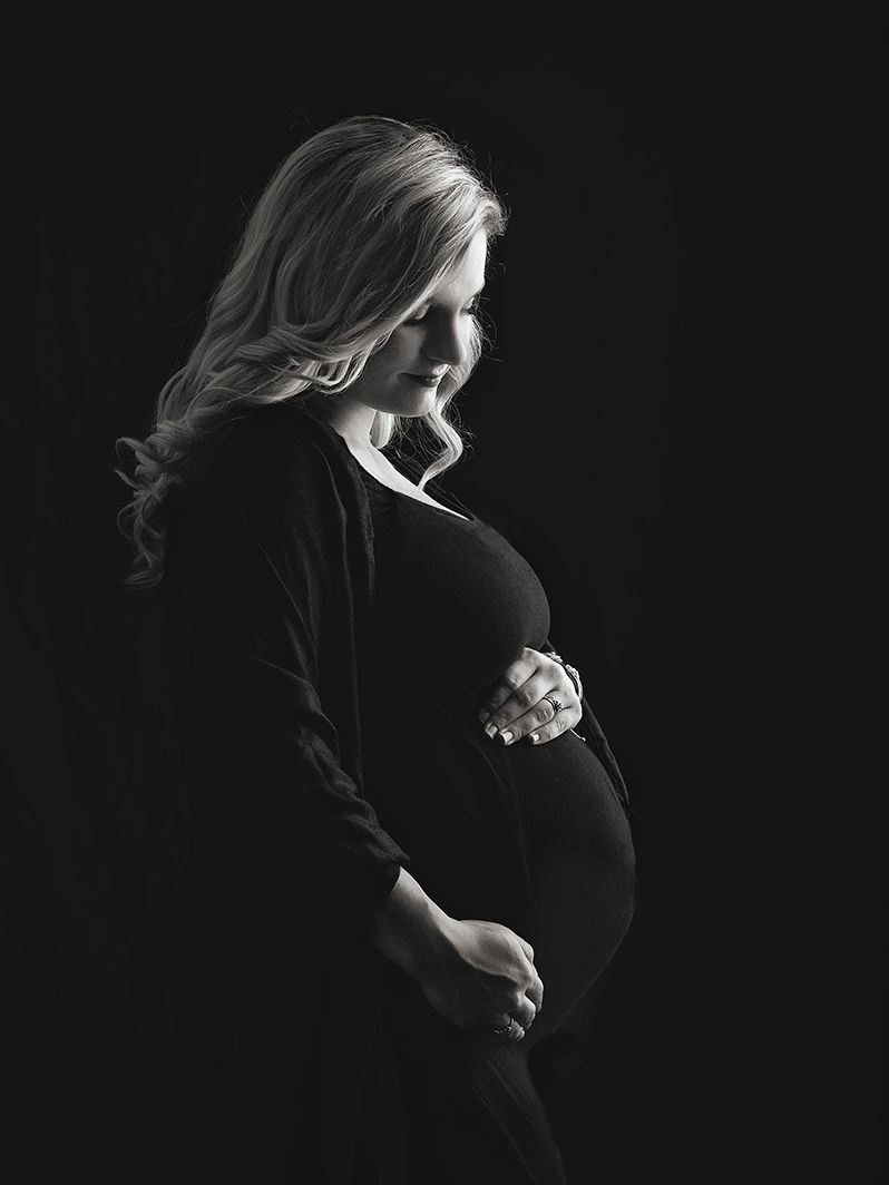 Fort Walton Beach beautiful studio maternity portrait.