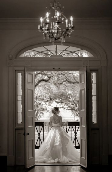 Oak Alley Plantation bridal portrait