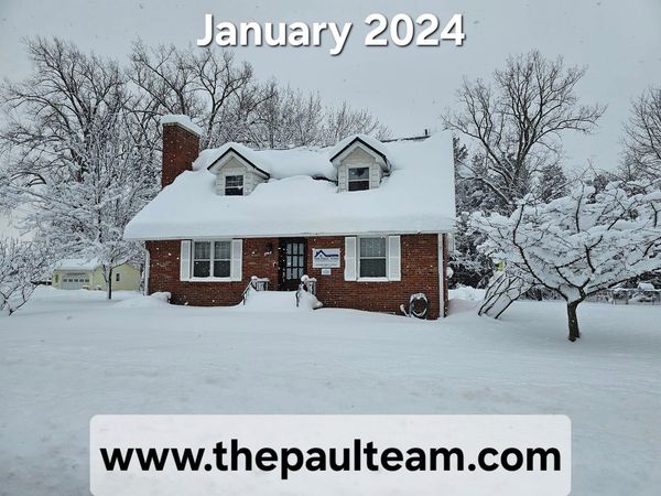 The Paul Team Realty Office snowed in, January 2024