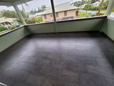 Agren Project; Water proofing applied, tile layed and grouted and sealed.
