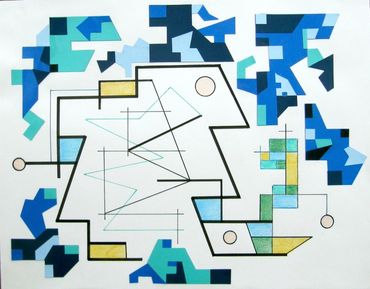 artworks, drawing, modern art, geometric art, mixed media, abstract art, contemporary art, mjsafran