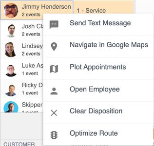 Technician Text Messaging