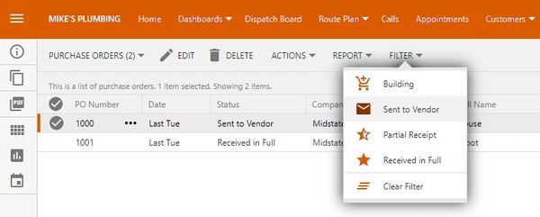 Receiving Purchase Order Items